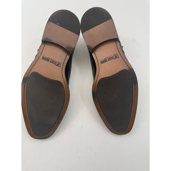 Stacy Adams Black Leather Monk Strap Dress Shoes Mens 11W Office Wedding Formal main image 9